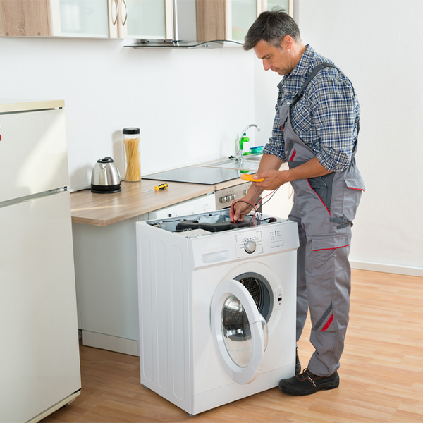 can you walk me through the steps of troubleshooting my washer issue in Amity